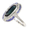 Bague 54 Bague Saphir et Diamants - L'élégance Art Déco Vintage 58 Facettes 23271-0609