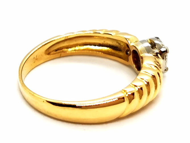 Bague 53 Bague Solitaire Or jaune Diamant 58 Facettes 1718912CN