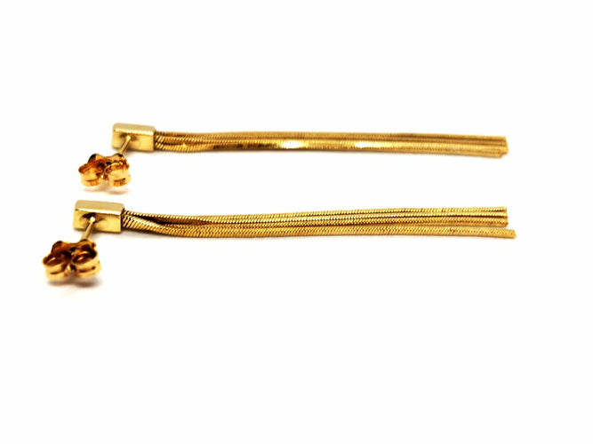Boucles d'oreilles Boucles d'oreilles Pendantes Or jaune 58 Facettes 1599831CN