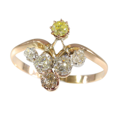 Bague 66 Bague  diamants de couleur 58 Facettes 23271-0594