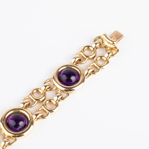 Bracelet Bracelet or jaune et améthyste de la maison Poiray 58 Facettes