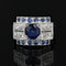 Bague 53 Bague art déco saphirs et diamants ancienne 58 Facettes 22-420