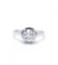 Bague 51 / Blanc/Gris / Platine 950 Bague Solitaire Diamant 1.10 Carats 58 Facettes 170092R