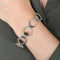 Bracelet Or Blanc BRACELET «YUMA» OR, MORGANITES & MOLDAVITES 58 Facettes BO/220080