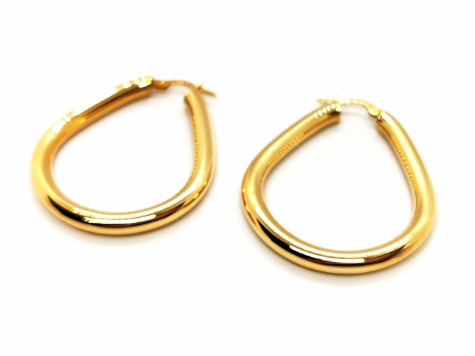 Boucles d'oreilles Boucles d'oreilles Créoles Or jaune 58 Facettes 1660378CN