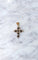 Pendentif Croix ancienne en or rose et diamants 58 Facettes