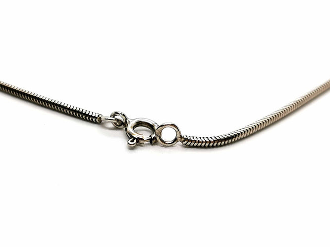 Collier Collier Maille serpentine Or blanc 58 Facettes 1145662CD