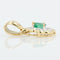 Pendentif Pendentif émeraude diamant or jaune occasion 58 Facettes 21-690