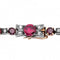 Collier Collier argent or jaune rubis diamants 58 Facettes 63700108