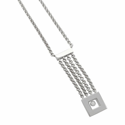 Collier Collier Chopard, "Happy Diamonds", or blanc, diamants. 58 Facettes 31385