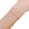 Bracelet Bracelet ligne diamants en or rose. 58 Facettes 33149