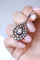 Collier Collier pendentif goutte ancien or et argent, diamants taille rose 58 Facettes