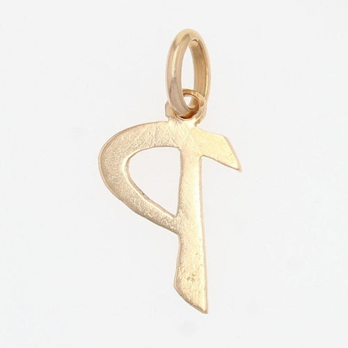 Pendentif Breloque en or Lettre P 58 Facettes 14-159