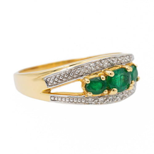 Bague 60 Bague Or jaune Emeraude 58 Facettes 2682323CD
