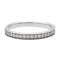 Bague 54 Bague Alliance Or blanc Diamant 58 Facettes 578405CD