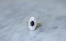 Bague Bague marquise saphir diamants 58 Facettes