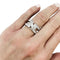 Bague 53 Bague Chaumet, "Lien Ajouré", or blanc, diamants. 58 Facettes 30991