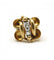 Bague 59 / Jaune / Or 750 Bague Tank Or et diamants 58 Facettes 180105R