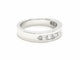 Bague 53 Bague Demie alliance Or blanc Diamant 58 Facettes 578777RV