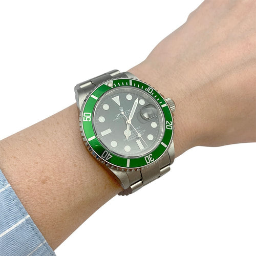 Montre Montre Rolex "Submariner" en acier. 58 Facettes 31442