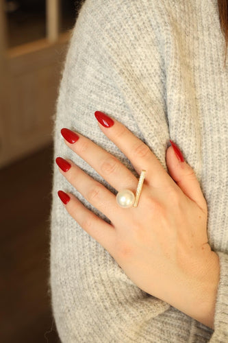 Bague 54 Bague Cocktail Or jaune Diamant 58 Facettes 1480251CN