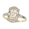 Bague 52 Bague de fiançailles diamant perle Art Déco 58 Facettes 23271-0580