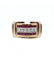 Bague 55 / Jaune et blanc / Or 750 et Platine 950 Bague Tank Rubis & Diamants 58 Facettes 210054R