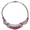 Collier Collier argent or jaune rubis diamants 58 Facettes 63700108
