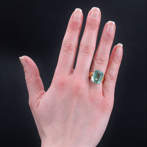 Bague 58 Bague ancienne béryl vert et or 58 Facettes 23-066