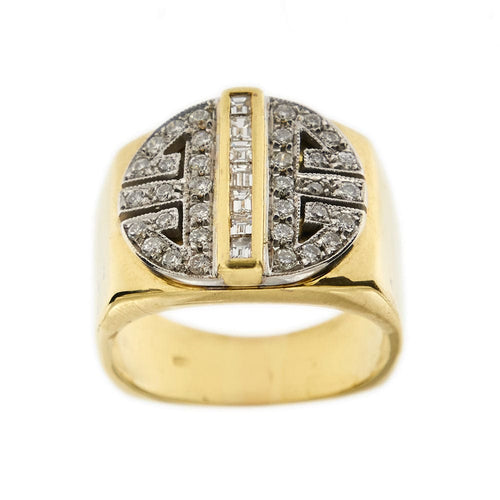 Bague 59 Bague Chevalière diamants 58 Facettes 11376