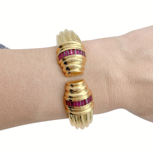 Bracelet Bracelet Vintage or jaune rubis. 58 Facettes 31492