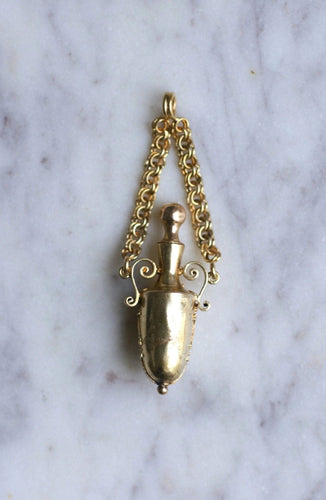 Pendentif Pendentif flacon à sels amphore en or 58 Facettes