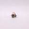 Broche Pince à cravate en or jaune et blanc Hématite 58 Facettes