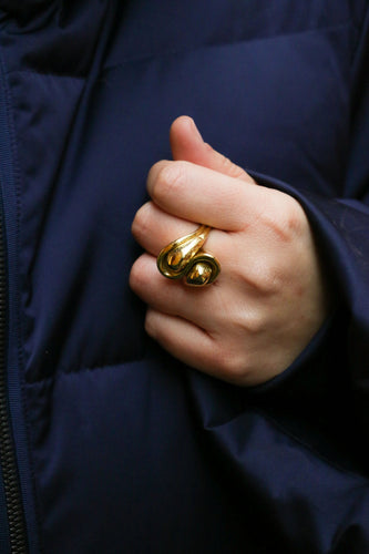 Bague Bague vintage toi et moi en or jaune 58 Facettes 595