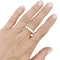 Bague 57 Alliance tour complet or jaune et diamants navettes. 58 Facettes 32744