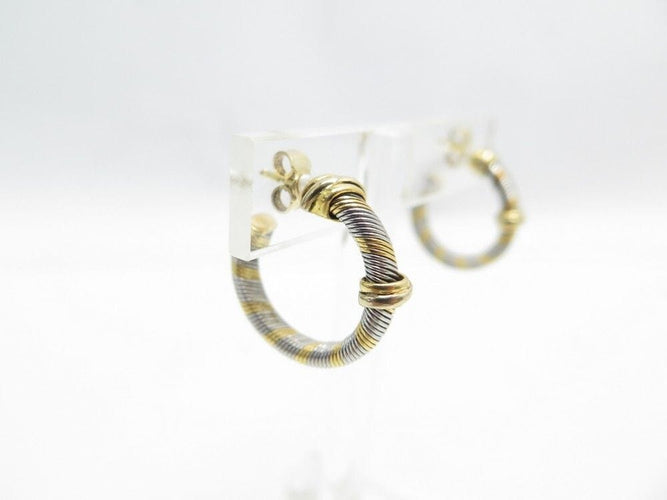 Boucles d'oreilles CARTIER - Boucles d'Oreilles Créoles Or & Acier 58 Facettes 233921