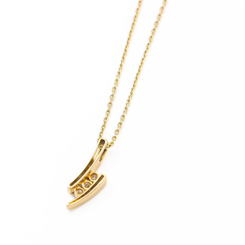Collier Collier Pendentif Or jaune Diamant 58 Facettes 2172836CN