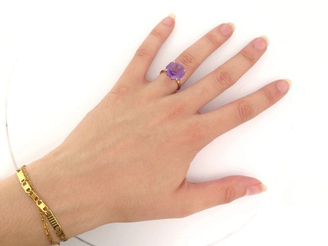 Bague 50 TIFFANY & CO - Bague "paloma piccasso" or jaune améthyste 58 Facettes 253577