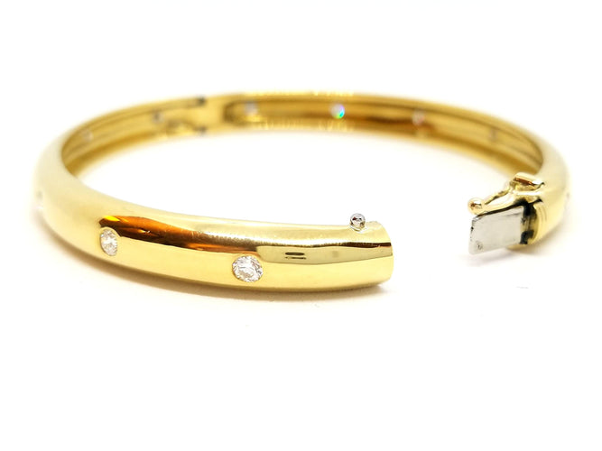 Bracelet Bracelet Jonc Or jaune Diamant 58 Facettes 588120CN
