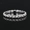 Bague 50 Alliance tresse ciselée or blanc 58 Facettes TRE2.0B