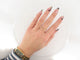 Bague 54 bague 2 doigts en or jaune 18k et 74 diamants 0.296ct 58 Facettes 247853