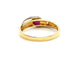 Bague 59 Bague Or jaune Rubis 58 Facettes 06324CD