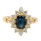Bague 56 Bague Pompadour Or jaune Saphir 58 Facettes 2601749CN
