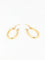 Boucles d'oreilles Créoles vintage ovales en Or jaune 58 Facettes 746