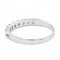 Bague 56 Bague Demi alliance Or blanc Diamant 58 Facettes 2225474CN