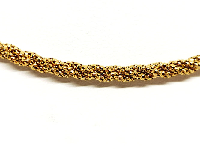 Collier Collier Maille torsadée Or jaune 58 Facettes 1089694CD