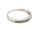 Bague 56 Bague Demie alliance Or blanc Diamant 58 Facettes 1178324CD
