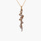 Collier Collier or jaune, diamants bruns et blancs 58 Facettes P1L14