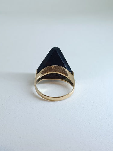 Bague 46 Bague vintage or et topaze 58 Facettes 5