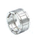 Bague 54 Cartier. Collection Tank Française, bague or blanc 58 Facettes